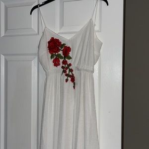 White flower dress